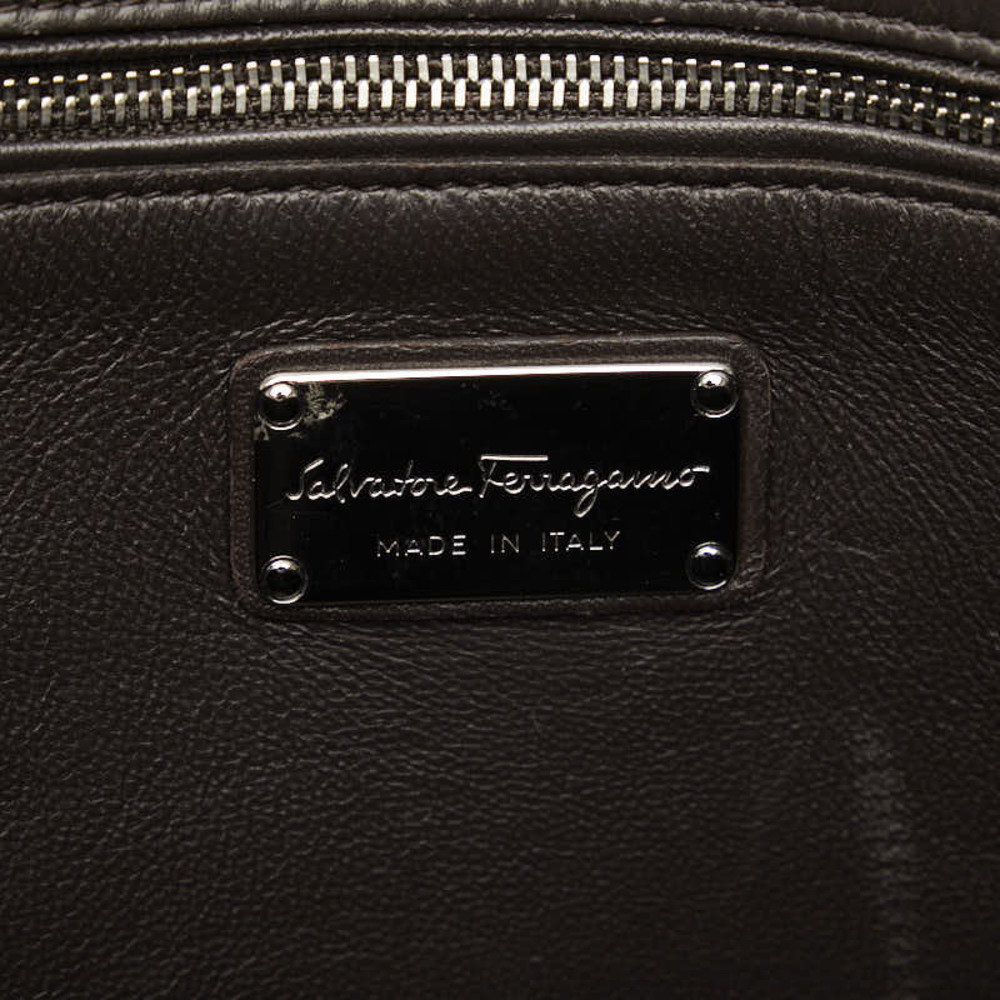 Salvatore Ferragamo Gancini Sofia Python Shoulder… - image 8